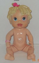2009 Baby Alive ALL GONE Talking Blond Curly Hair Blue Eye Infant Girl Doll - £11.22 GBP