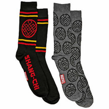 Marvel Studios Shang-Chi Symbol 2-Pair Pack of Casual Crew Socks Multi-Color - £11.95 GBP