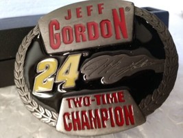 JEFF Gordon  Belt Buckle TWO-TIME Champion Limited Edition JC Motorsports - £10.12 GBP
