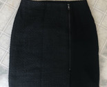 Ann Taylor Sz 6 The Pencil Skirt Dark gray Tweed Front Zip Fully Lined C... - $25.99