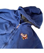 Vintage Disney Store Men&#39;s Grumpy Snow White Hoodie Size Large Blue Embr... - $58.26 CAD