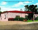 Ramona&#39;s Marriage Place San Diego California CA UNP Linen Postcard Unused  - $3.91