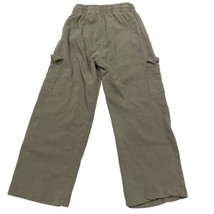DYNAMITE Women&#39;s Green Stretch Wide Legged Pocket 100% Cotton Sweat Pants SMALL - £9.75 GBP