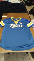 Women&#39;s Los Angeles Rams Fanatics Branded Royal Lace-Up T-Shirt Size Large - $14.75