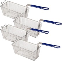 Deep Fryer Basket | 4 Pack | 13.25&quot; X 6.5&quot; X 5.9&quot; | Commercial Fry Basket With - $122.99