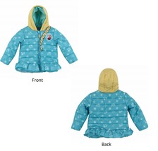 Frozen Puffer Jacket Size 2T Disney Elsa and Anna Puffy Ski Coat - £7.97 GBP