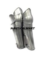 Articulated Greaves Set Leg Armour Medieval Cosplay Silver  - $1,280.74 MXN