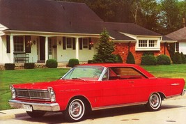 1965 Ford Galaxie 500 Coupe, red, ad | 24x36 inch POSTER | vintage classic car - £15.67 GBP