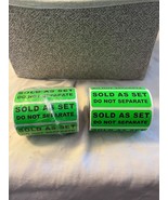 Sold as a Set Do Not Separate Labels Stickers by Kenco 3" X 1" Fluorescent Green