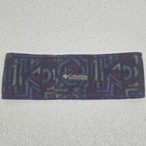 Vintage 90s Columbia Fleece Headband Ear Warmer Winter Geometric Aztec O... - $15.19 CAD