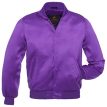 Letterman college baseball bomber jacket super sports wear purple - £54.40 GBP