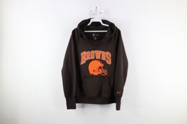 Nike Therma Fit Womens Medium Spell Out Cleveland Browns Football Hoodie Brown - £39.47 GBP
