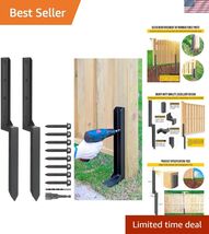 Heavy Duty Steel Fence Post Repair Stakes, Fence Post Anchor Ground Spik... - $119.33