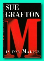 Rare M is for Malice - Signed by Sue Grafton - First Edition Hardcover - £124.18 GBP
