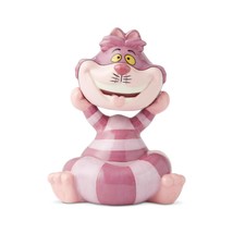 Cheshire Cat Salt and Pepper Shakers Disney Pink Ceramic Cartoon Collectible - £23.87 GBP