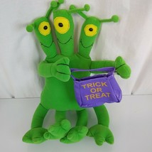 Peek a Boo Toys Stuffed Plush Green Alien Monster Halloween Trick or Treat 14&quot; - £39.55 GBP