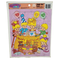 VINTAGE 1990 TYCO QUINTS HAPPY BIRTHDAY PARTY FRAME TRAY PUZZLE COMPLETE... - $33.25