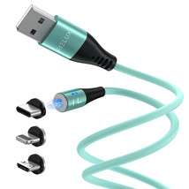 FIELUX Silicone Magnetic Charging Cable 3 in 1 - £9.76 GBP