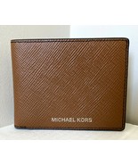 New Michael Kors Harrison Men&#39;s Slim Billfold wallet Leather Luggage - €39,48 EUR
