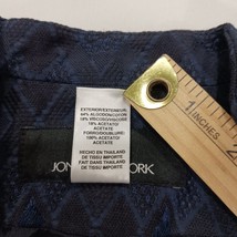 Jones New York RN#54050 Women's Blue/Black One-Button Blazer Jacket Size 8 image 4