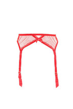 L&#39;agent By Agent Provocateur Womens Suspenders Elegant Elastic Red Size S - £32.36 GBP