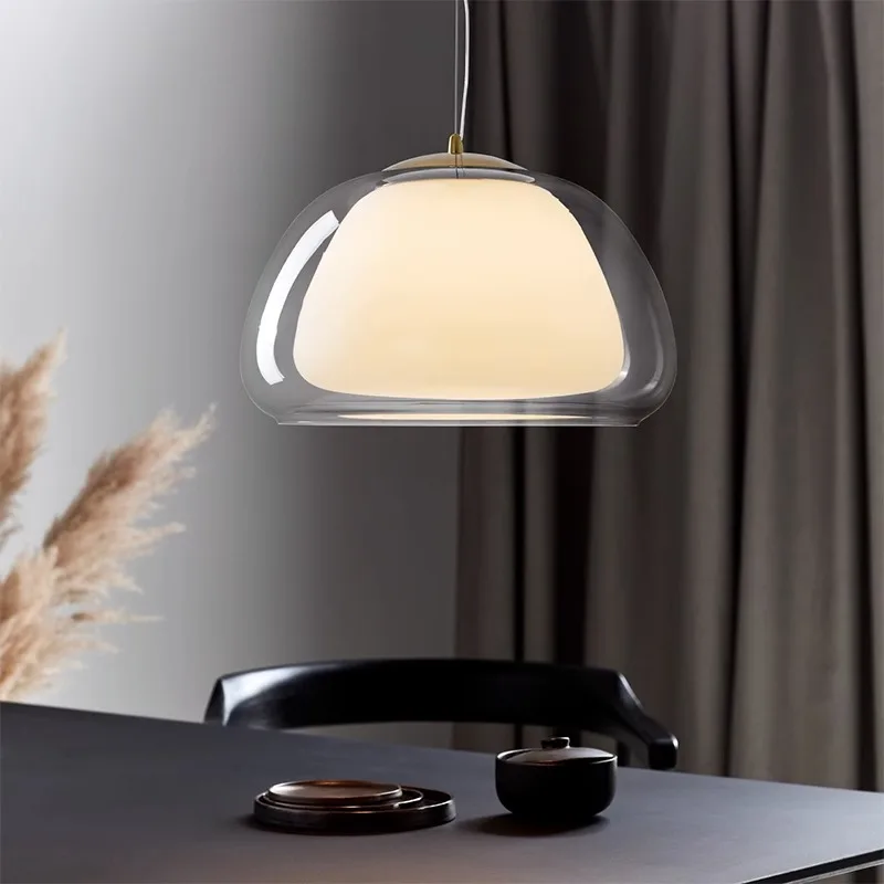Modern LED Glass Pendant Light Designer Jelly Pendant Lamp For Living Room - £171.79 GBP+