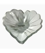 Heart Shaped Crystal Trinket Dish Clear Glass Ring Holder Jewelry Bowl 6... - $18.00