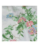 Vintage percale Twin Flat Sheet Utica Stevens Blue, Pink, Yellow Flowers... - $269.91 MXN