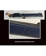 Dog Collar Large Breed NWT Adjustable Blue 27&quot; x 1&quot;W Bark Avenue - £7.50 GBP