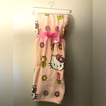 Hello Kitty Spring Floral Throw Blanket NWT 50 by 70 - £29.61 GBP