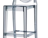 Smoke - 30&quot; Seat Height Barstool Modern Ghost Side Bar Stool - Accent St... - £206.97 GBP