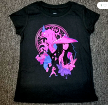 Disney Raya &amp; The Last Dragon Girls XS 4-5  Black Short Sleeve Graphic T-Shirt - £6.05 GBP