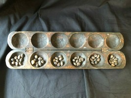 Antique African Figural Mancala Game Board - £116.62 GBP