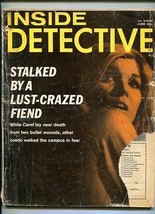 INSIDE DETECTIVE-JUNE 1970-BAIT-TRAP-STALKED-HUSTLER-MURDER-MIGHTMARES FR/G - £19.92 GBP