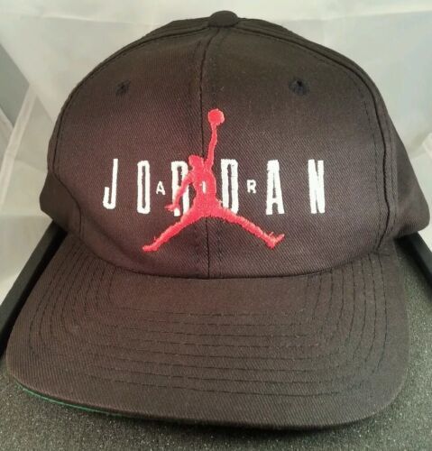 Michael Jordan 23 Vintage Hat 1990s Air Jordan Black Cap Nike Jumpman adjustable - $64.34