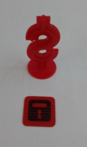 1981 Trust Me Board Game Replacement Parts Red Dollar Shape Playing Piece - $4.84