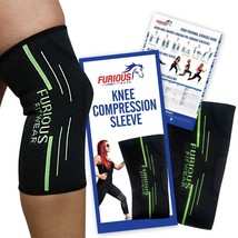 Knee Pain Sleeve Compression Support Arthritis Weight Lifting Small 14.5&quot; - 17&quot; - £11.78 GBP