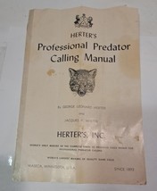 Herter&#39;s Complete Professional Predator Calling Manual fox wolf coyote a... - £7.83 GBP