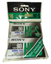 SONY HF-S 90 Minute Type I Normal Bias Brand New 2 Pack Blank Cassette T... - £19.30 GBP