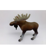 Safari Ltd Male Bull Moose Retired 1997 Wildlife Animal Figure 3-3/4&quot; - ... - £11.17 GBP