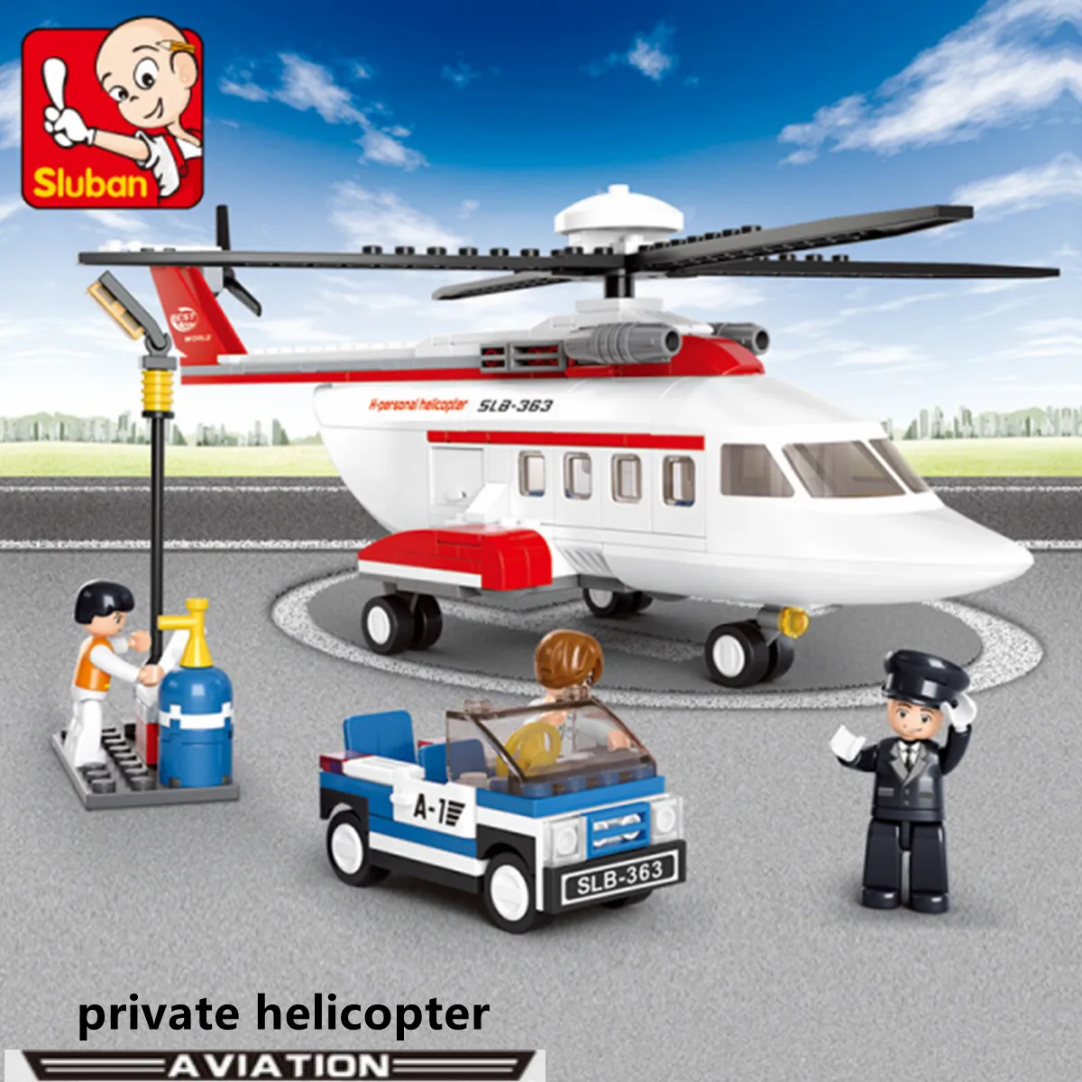 Sluban Building Block Toys Aviation H Private Plane 259PCS Bricks B0363/B0692 - £21.99 GBP