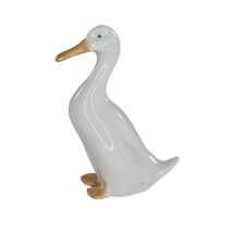 Vintage Pfeffer Gotha Porzellan Germany Duck Goose Miniature Figurine Bird White - £39.32 GBP