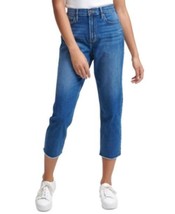 MSRP $80 Calvin Klein Jeans High-Rise Cropped Straight-Leg Jeans Blue Size 29 - £12.06 GBP