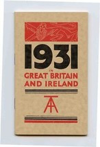 1931 in Great Britain and Ireland Calendar &amp; Visitor Information Booklet  - £22.15 GBP