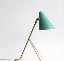 Mid Century Style Desk Wall Lamp Turquoise Table light Fixture Table lamp light - £176.09 GBP