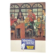 Postcard Maxwell House Coffee Master Blend Advertising Painting Chrome Unposted - $6.98