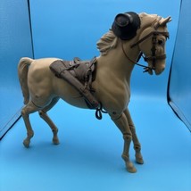 Vtg 70s Louis Marx Johnny West Toy Jointed Horse Thunderbolt 12” Dmg See Pics - £40.18 GBP