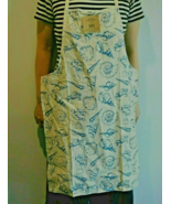New Home Concepts Sea Shells Print 100% Cotton 19&quot; X 30&quot; Kitchen Apron - $8.08 CAD