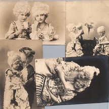 1900s Vintage Postcards - Children in 17th Century Wigs - Unique Collect... - £22.19 GBP