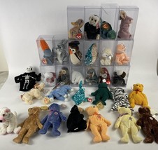 Ty Beanie Babies Plush Toy Collection Assorted Variety Lot of 34 Mixed - £75.91 GBP